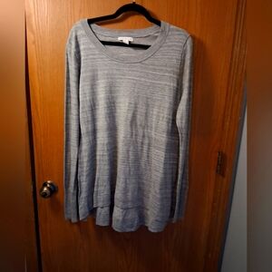 Gray Long Sleeve Women's Sweater XL